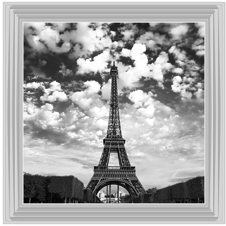 Black & White Paris Eiffel Tower – Framed Picture