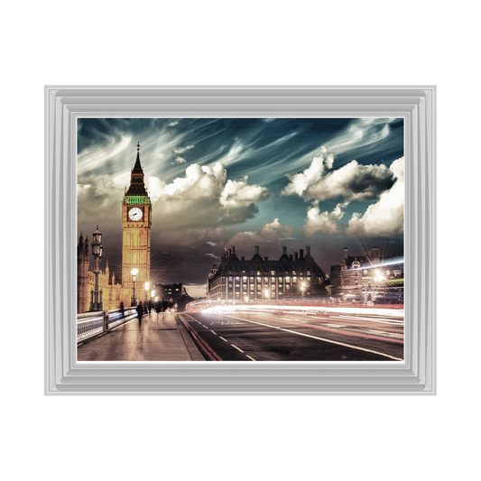 London Big Ben & Westminster Bridge - Framed Picture