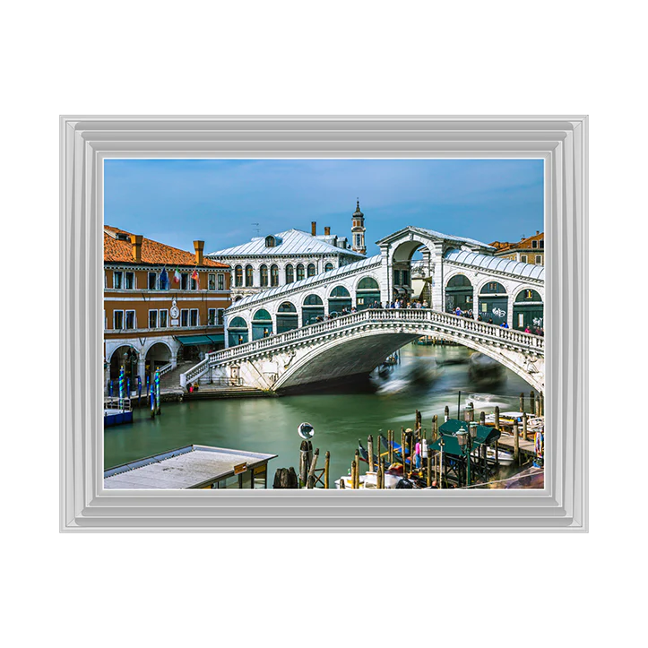 The Rialto Bridge Venice - Framed Picture