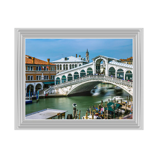 The Rialto Bridge Venice - Framed Picture