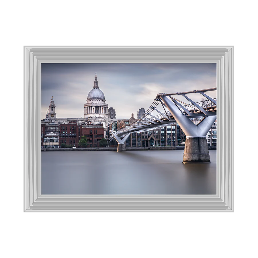 London Millennium Bridge & St Pauls Cathedral - Framed Picture