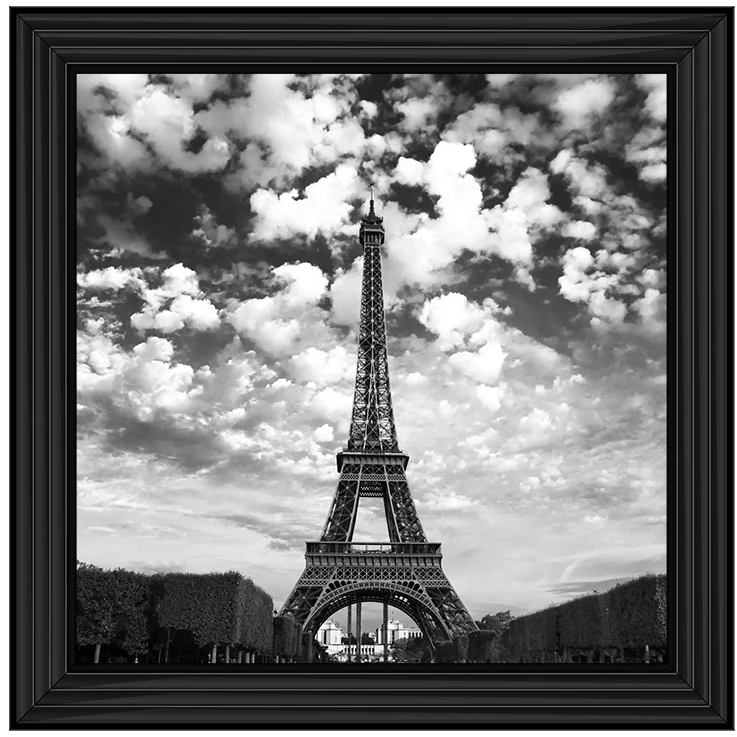 Black & White Paris Eiffel Tower – Framed Picture