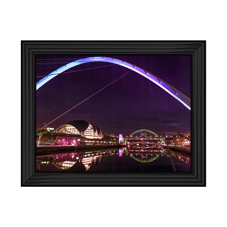 The Millennium Bridge Newcastle Upon Tyne - Framed Picture