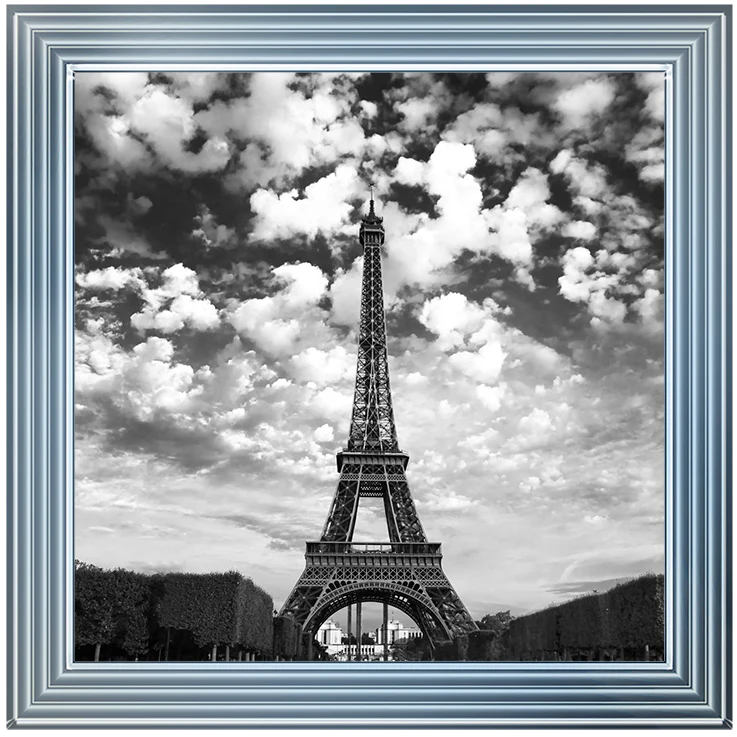 Black & White Paris Eiffel Tower – Framed Picture