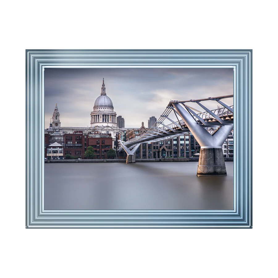 London Millennium Bridge & St Pauls Cathedral - Framed Picture