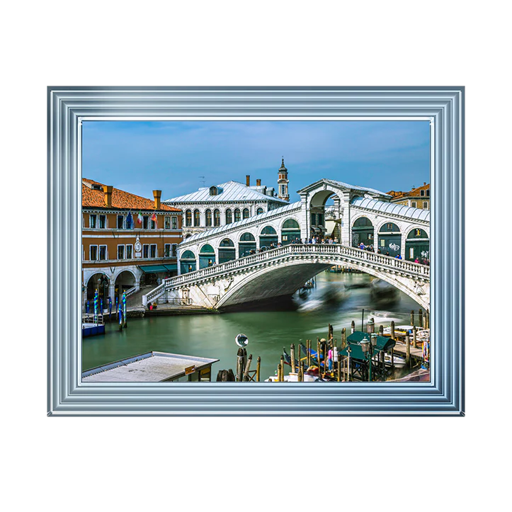 The Rialto Bridge Venice - Framed Picture