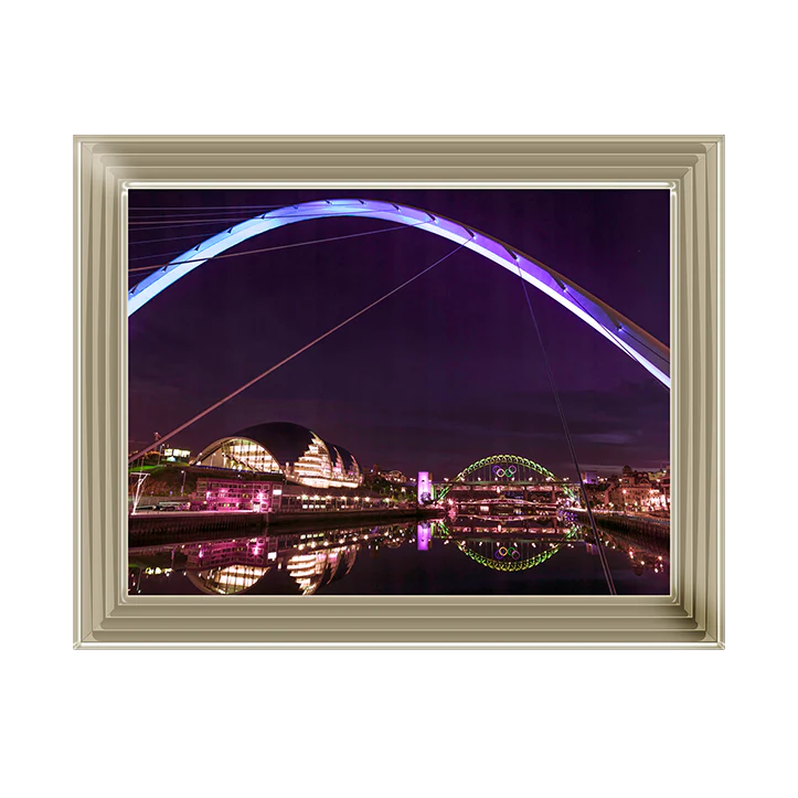 The Millennium Bridge Newcastle Upon Tyne - Framed Picture