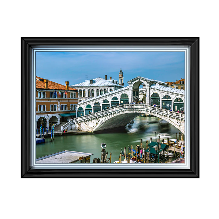 The Rialto Bridge Venice - Framed Picture