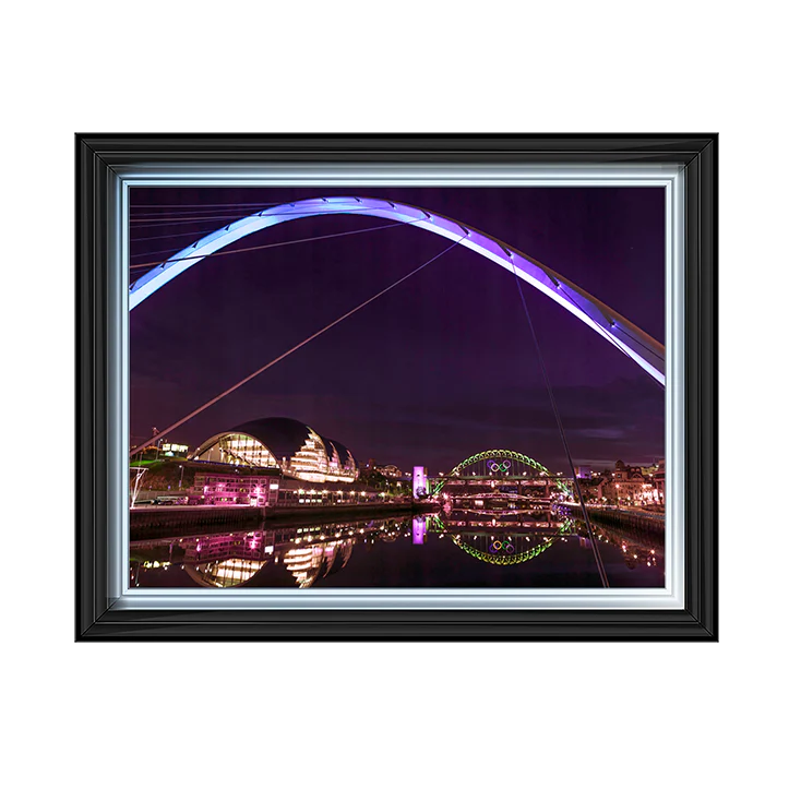 The Millennium Bridge Newcastle Upon Tyne - Framed Picture