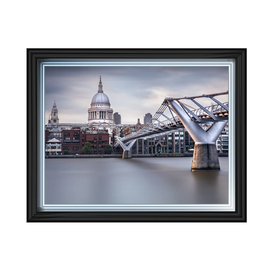 London Millennium Bridge & St Pauls Cathedral - Framed Picture