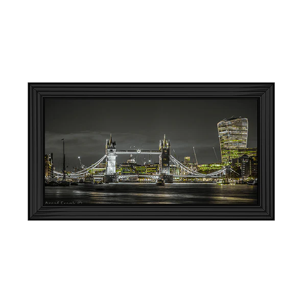 London Tower Bridge Night View - Framed Picture