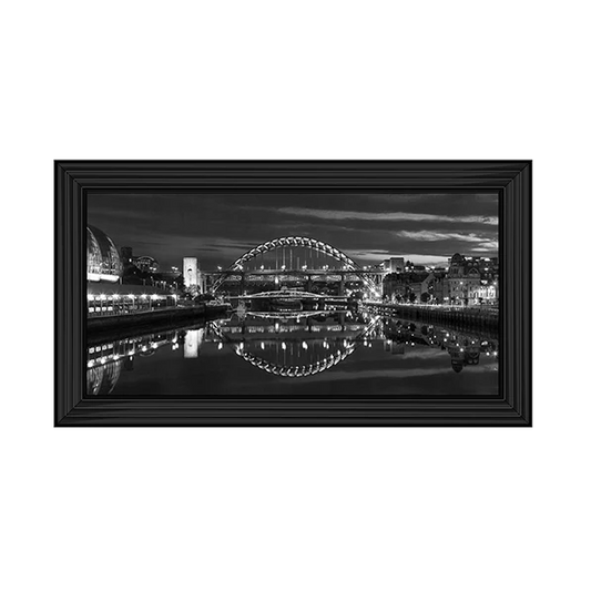 Black & White Tyne Bridge Newcastle - Framed Picture