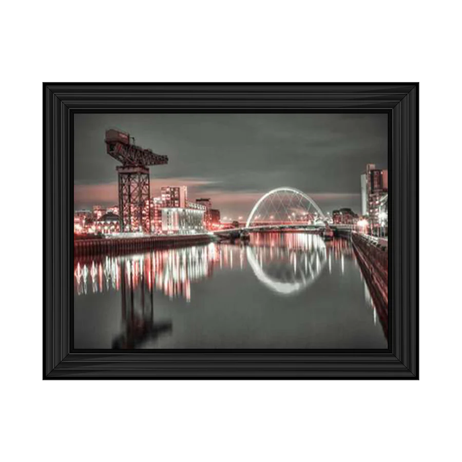 Glasgow Clyde Arc & Crane - Framed Picture