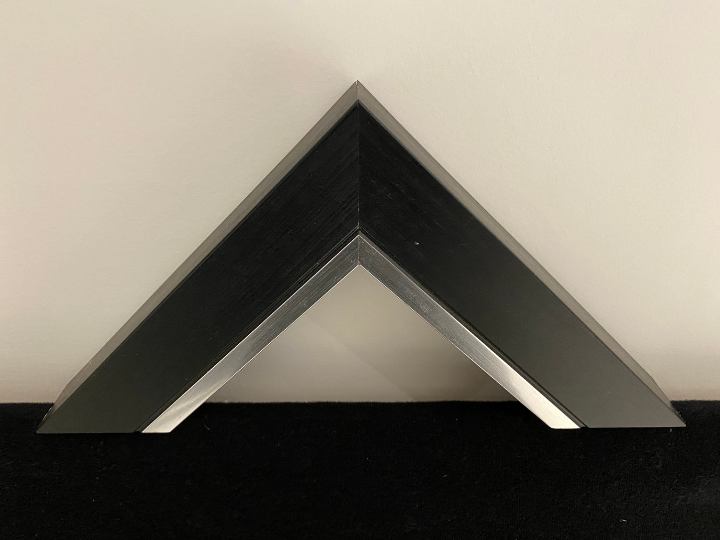 Black & Silver Thick Picture Frame (C696)