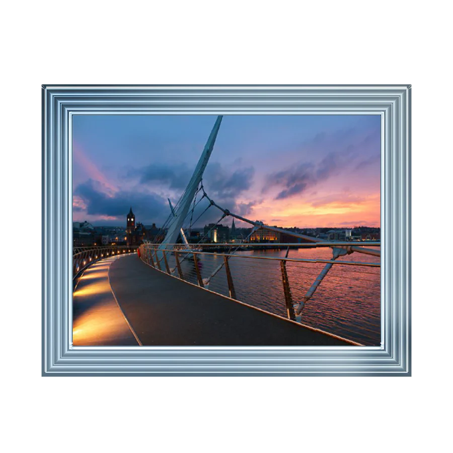 Londonderry Peace Bridge Northern Ireland - Framed Picture