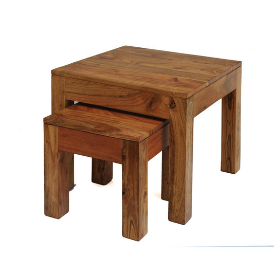 Boston - Nest Of 2 Tables - Acacia Wood