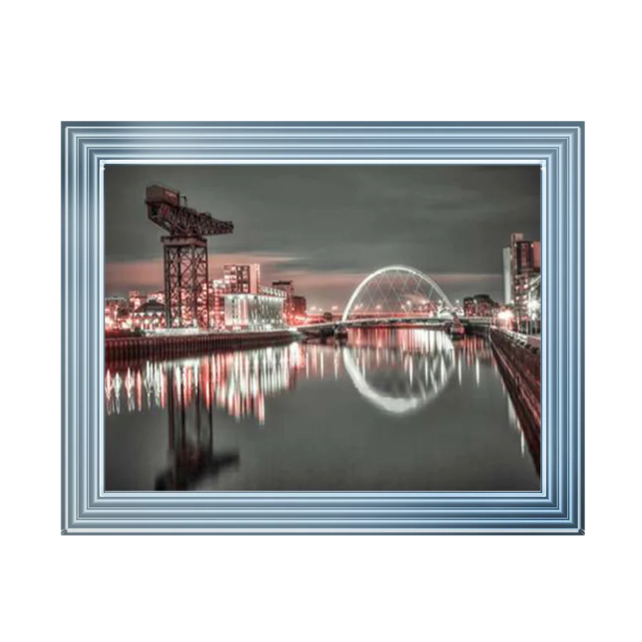 Glasgow Clyde Arc & Crane - Framed Picture