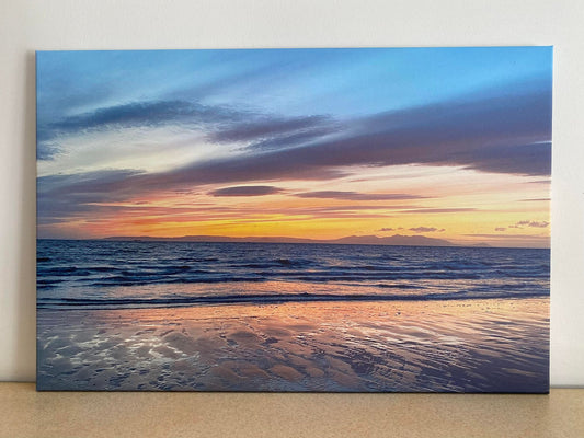 Ayr Beach Sunset Canvas Print