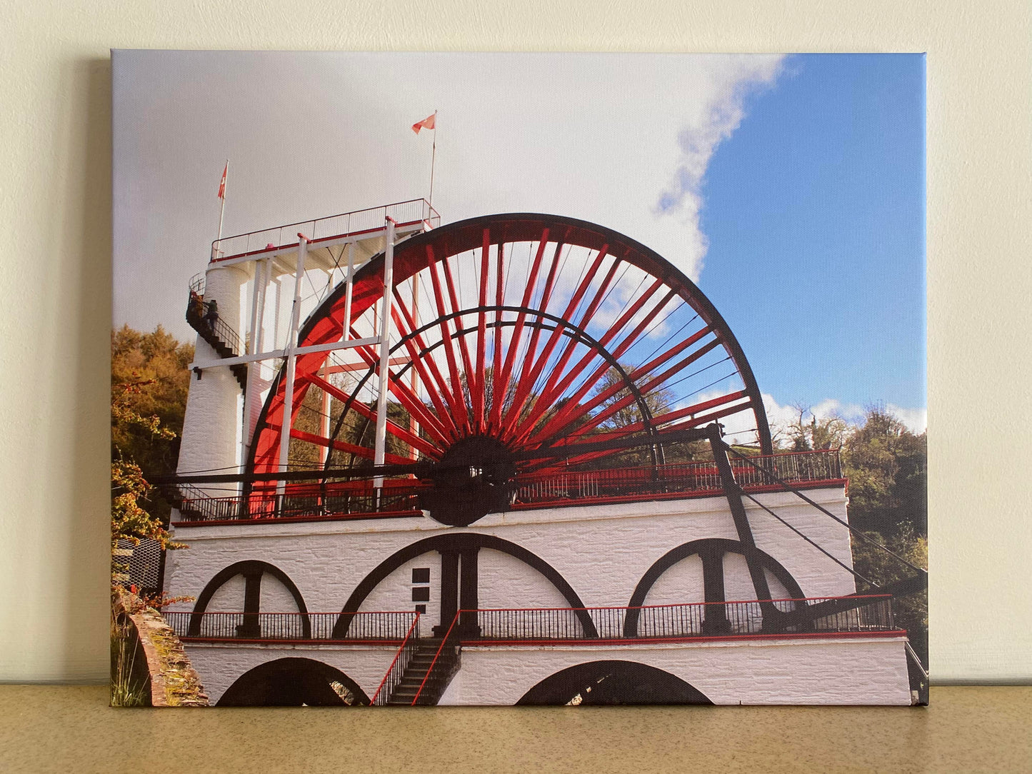 Great Laxey Wheel Isle Of Man Canvas Print