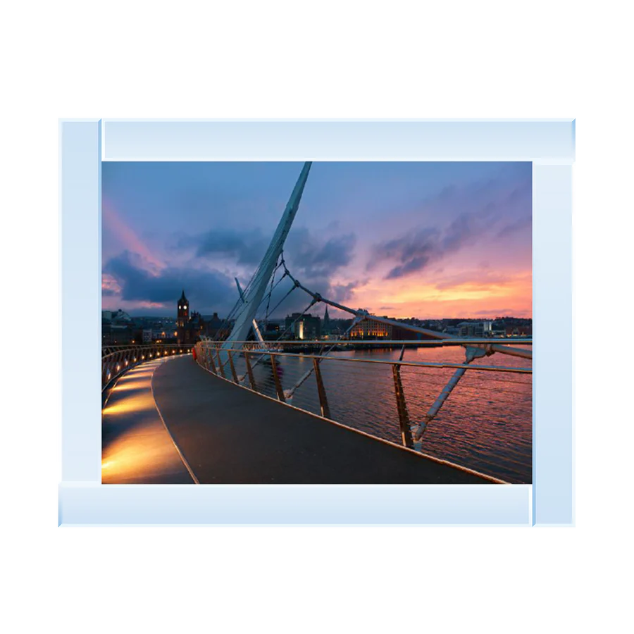 Londonderry Peace Bridge Northern Ireland - Framed Picture