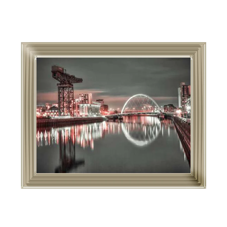 Glasgow Clyde Arc & Crane - Framed Picture