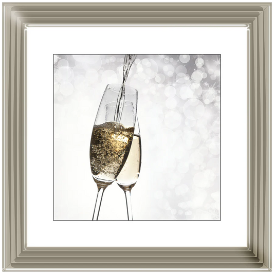 Champagne Flutes – Framed Picture