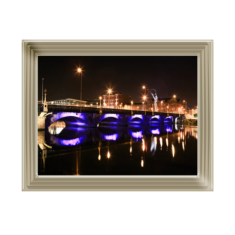 View Of Lagan Bridge Belfast - Framed Picture