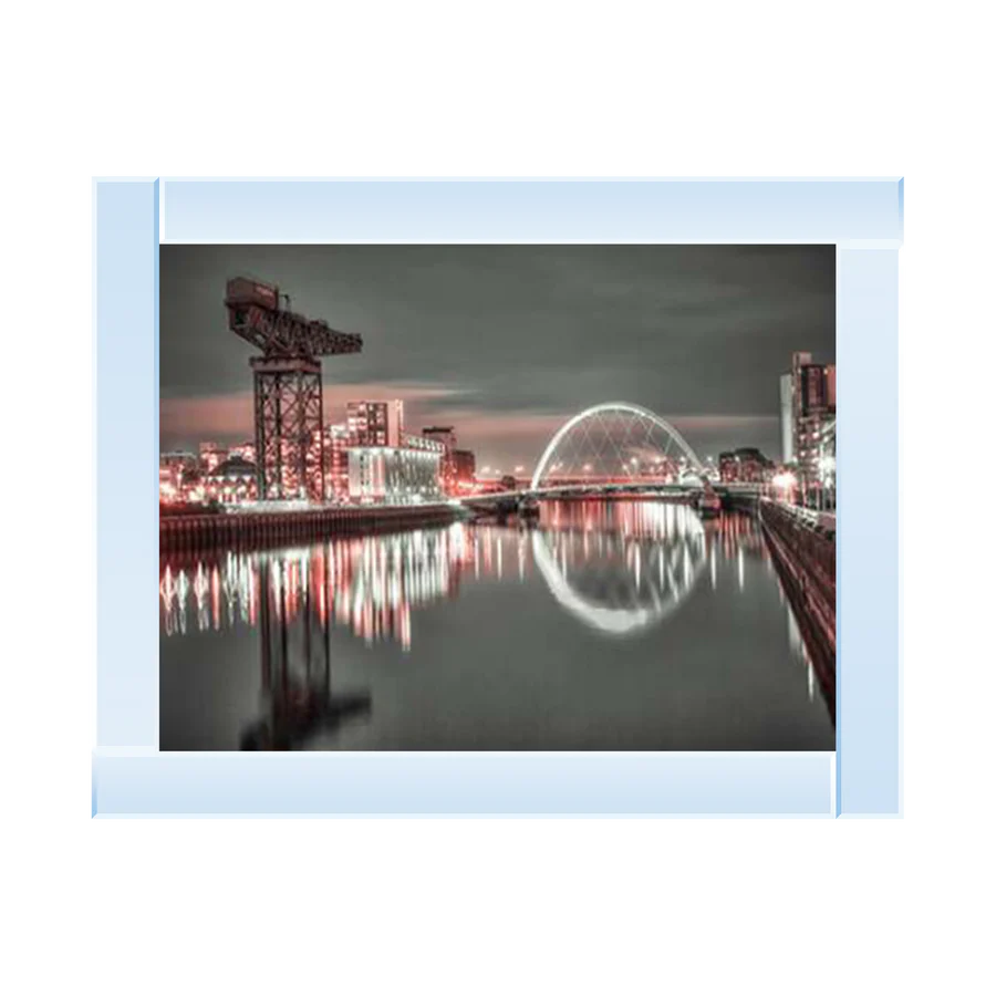 Glasgow Clyde Arc & Crane - Framed Picture