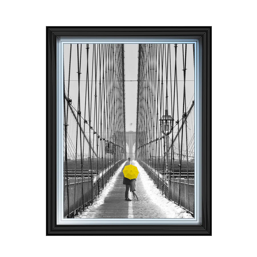 View From Brooklyn Bridge - Framed Picture