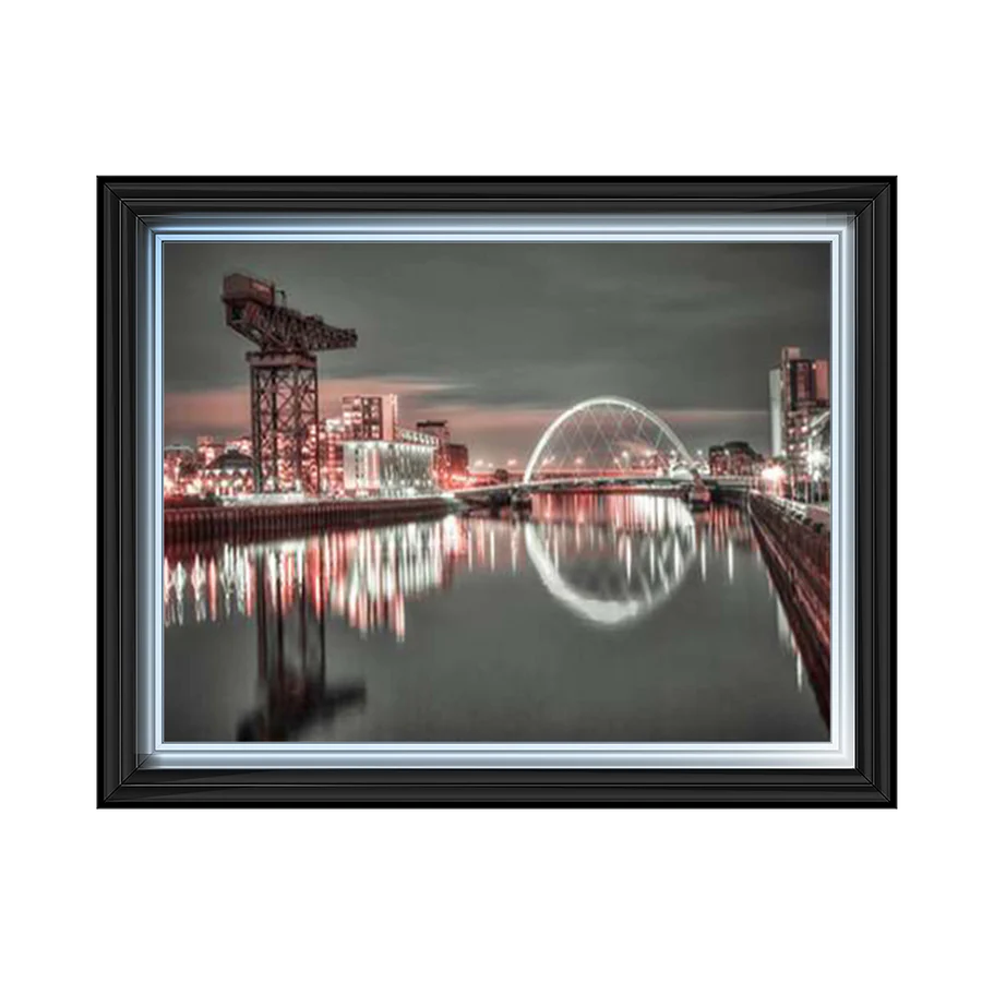 Glasgow Clyde Arc & Crane - Framed Picture