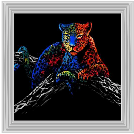 Colourful Cheetah - Framed Picture