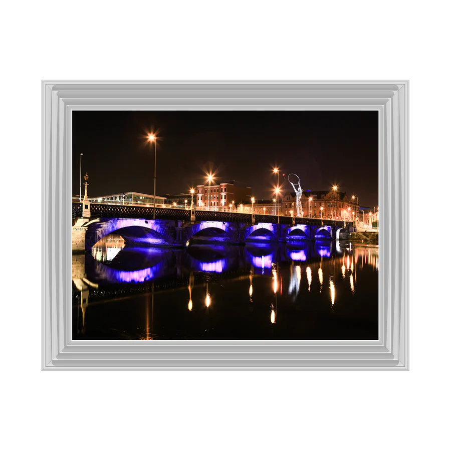 View Of Lagan Bridge Belfast - Framed Picture