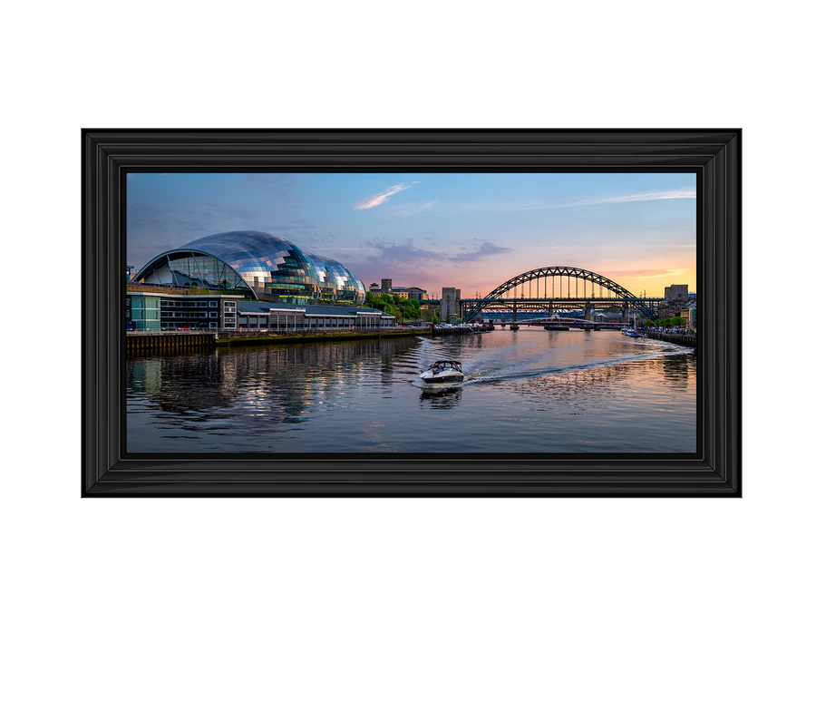 Sunset Tyne Bridge Newcastle - Framed Picture