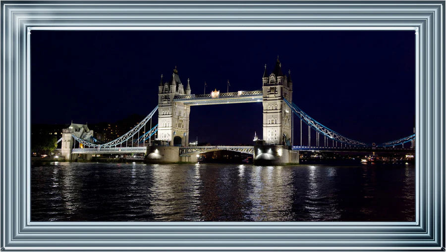 London Tower Bridge At Night - Framed Picture