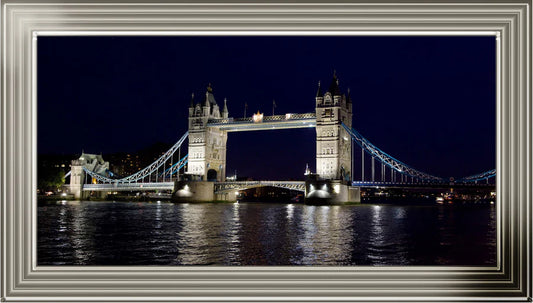 London Tower Bridge At Night - Framed Picture