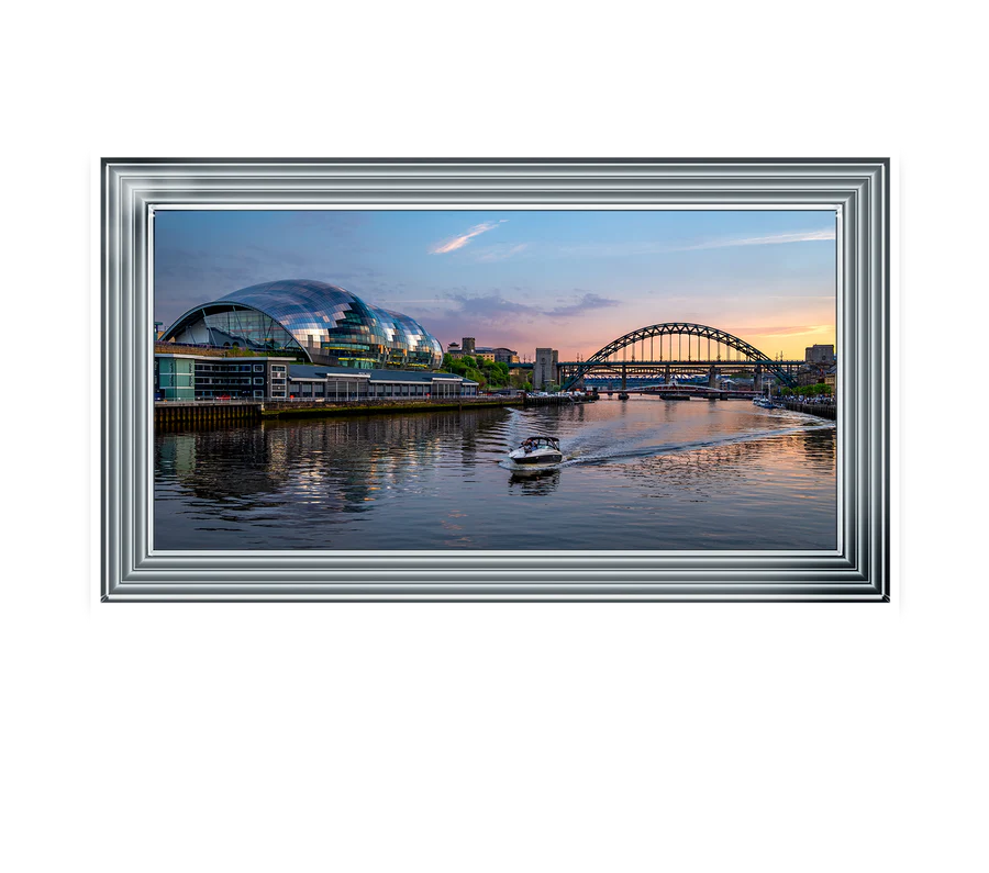 Sunset Tyne Bridge Newcastle - Framed Picture