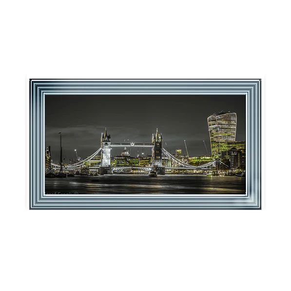 London Tower Bridge Night View - Framed Picture