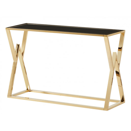 Mayesbrook - Console Table - Black Glass