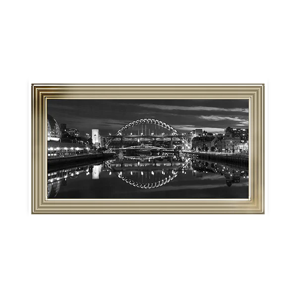 Black & White Tyne Bridge Newcastle - Framed Picture