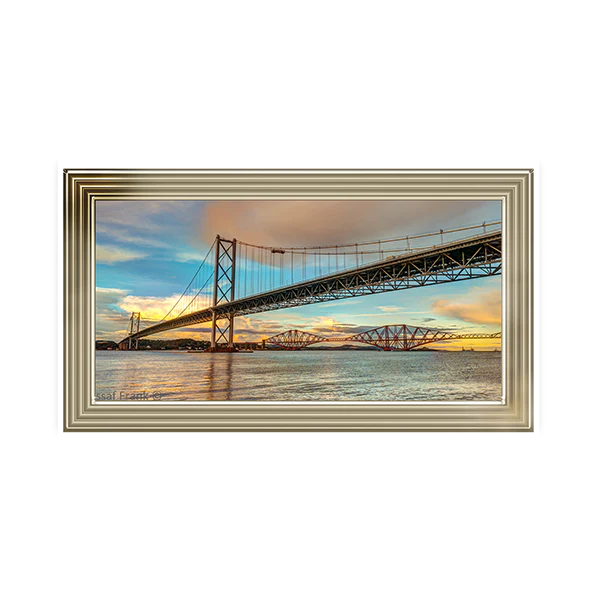 Sunset Forth Road Bridge Edinburgh - Framed Picture