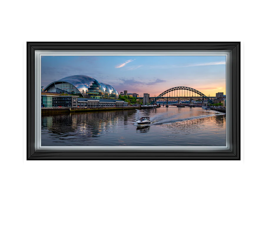 Sunset Tyne Bridge Newcastle - Framed Picture