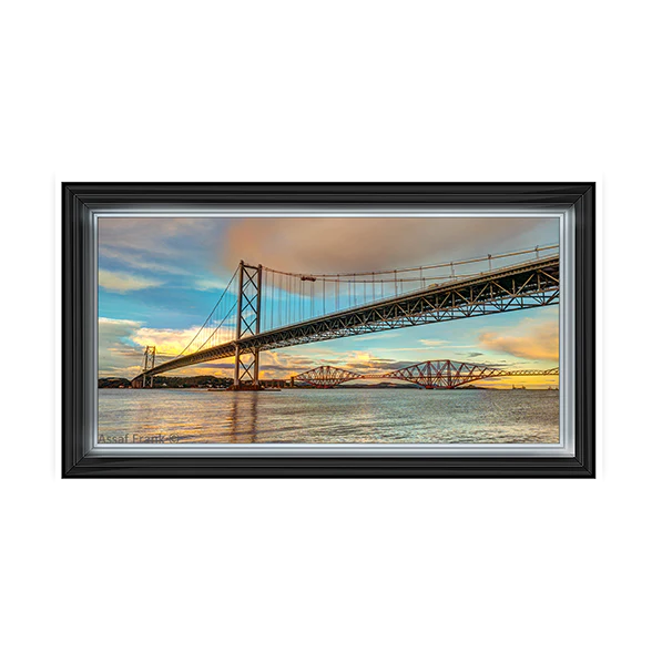 Sunset Forth Road Bridge Edinburgh - Framed Picture