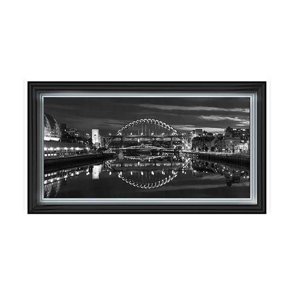 Black & White Tyne Bridge Newcastle - Framed Picture