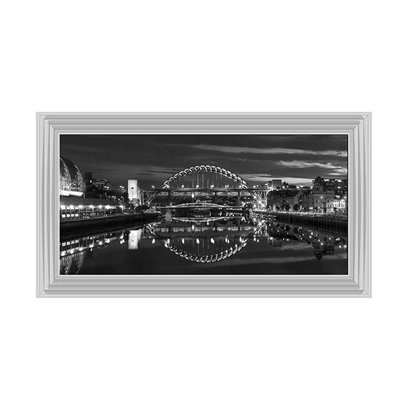 Black & White Tyne Bridge Newcastle - Framed Picture