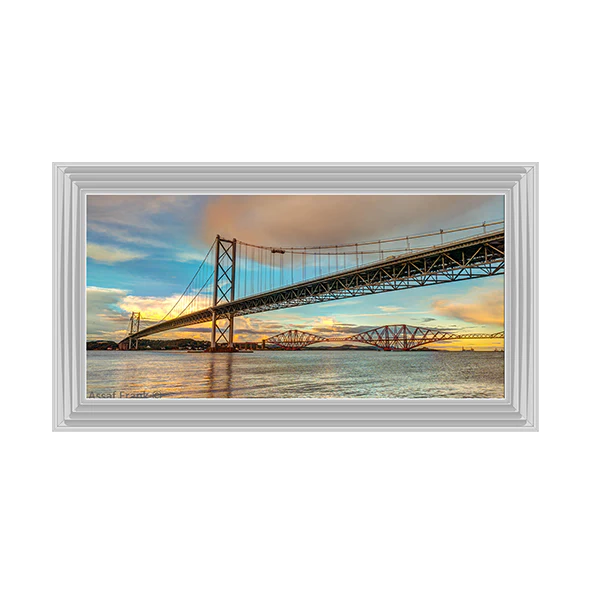 Sunset Forth Road Bridge Edinburgh - Framed Picture